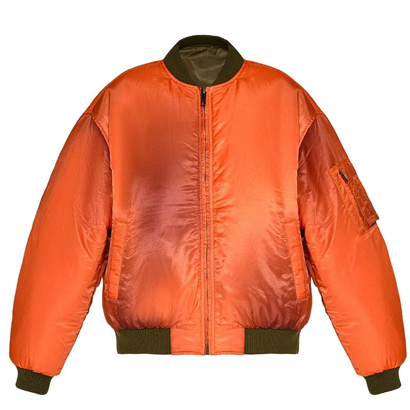 Orange Bomber Jacket