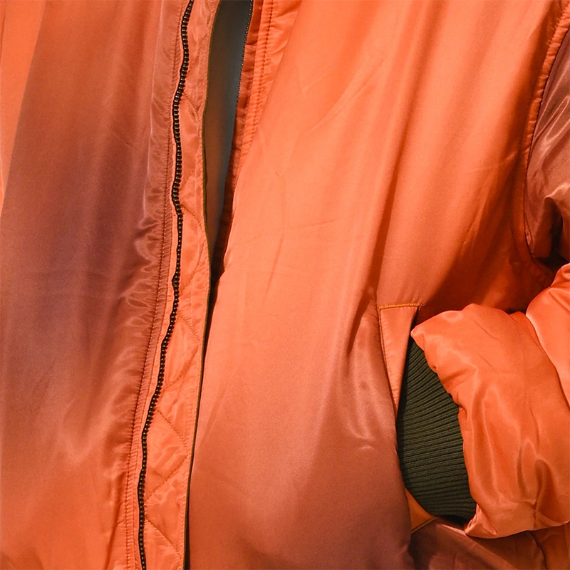Orange Bomber Jacket - Image 2