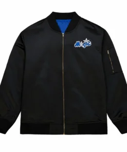 Orlando Magic Vintage Logo Black Satin Jacket
