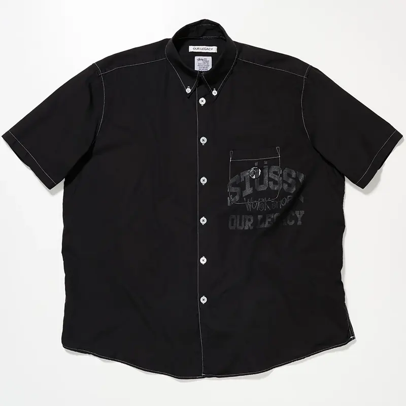 Our Legacy x Stussy Borrowed BD Short Sleeve Shirt