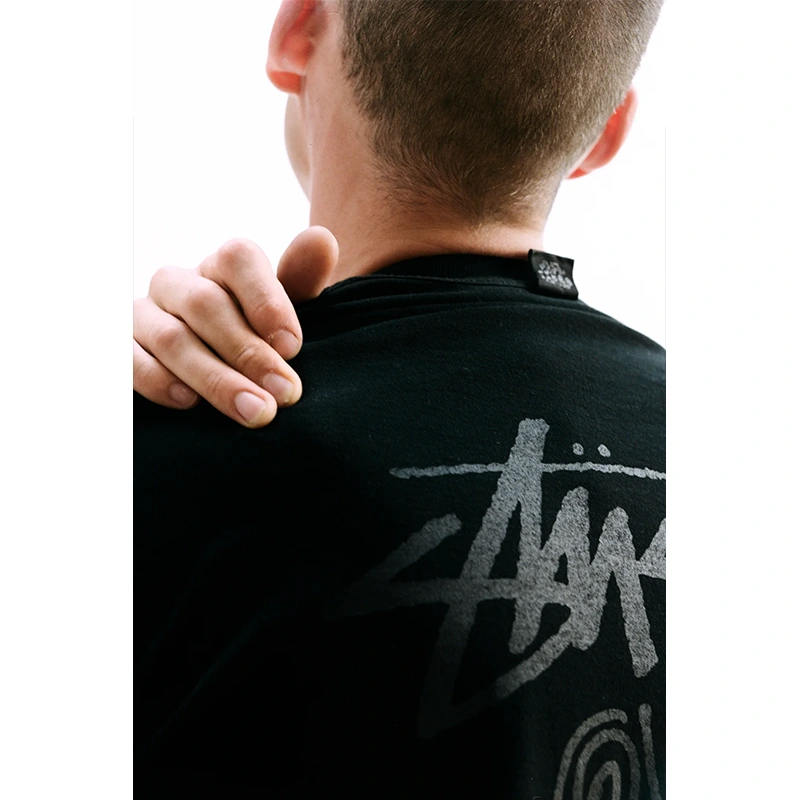 Our Legacy x Stussy OL Badge Pig. Dyed Tee - Image 5