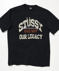 Our Legacy x Stussy OL Collegiate Pig. Dyed Tee