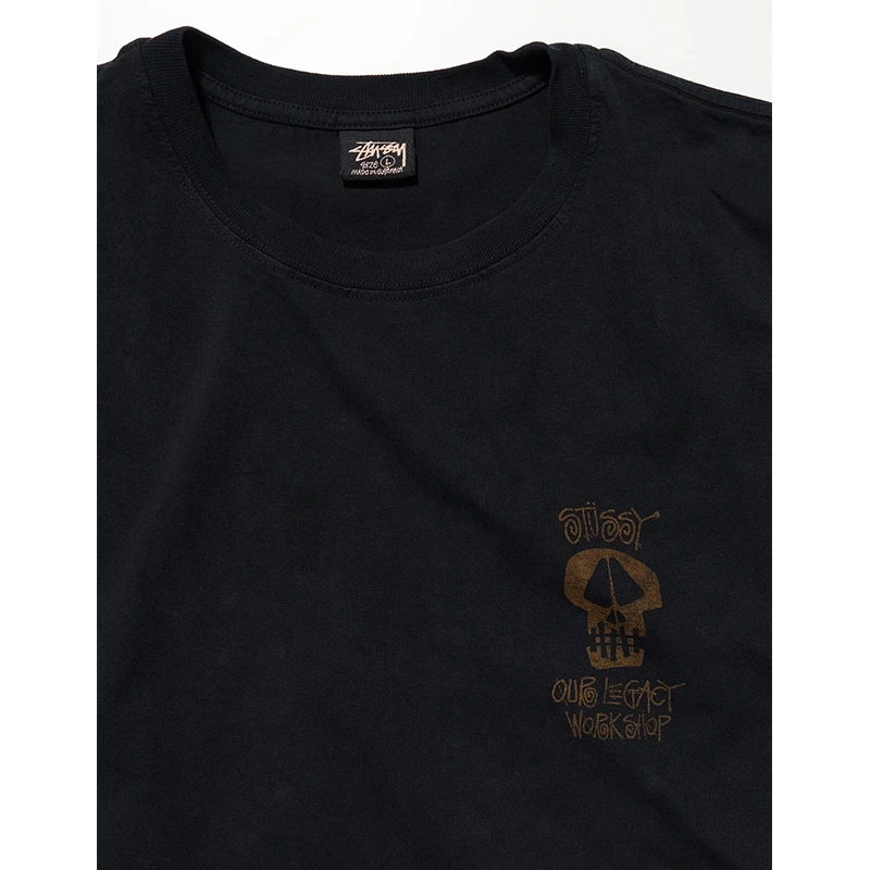 Our Legacy x Stussy OL Surf Skull Pig. Dyed Tee - Image 3