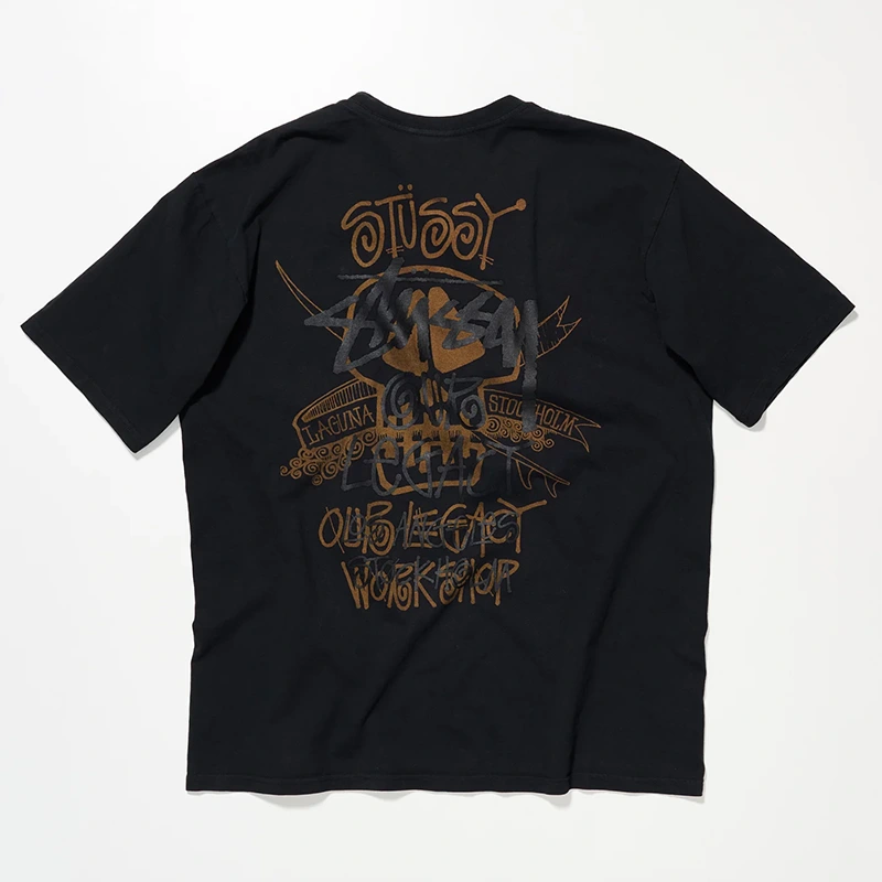 Our Legacy x Stussy OL Surf Skull Pig. Dyed Tee - Image 2