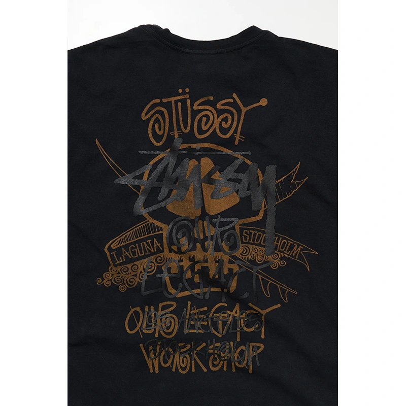 Our Legacy x Stussy OL Surf Skull Pig. Dyed Tee - Image 4