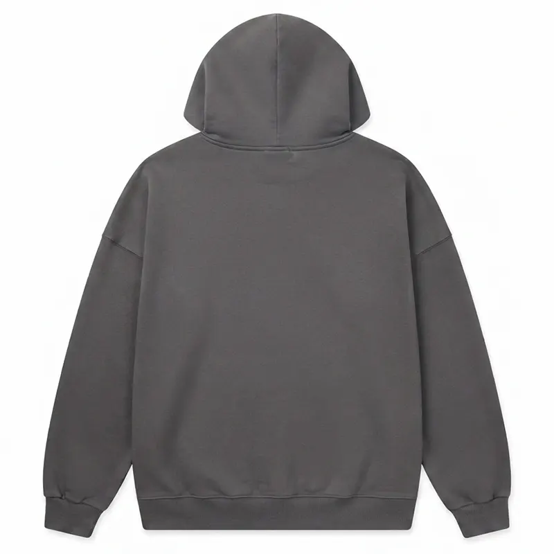 Oversized Back Text Print Hoodie - Image 2