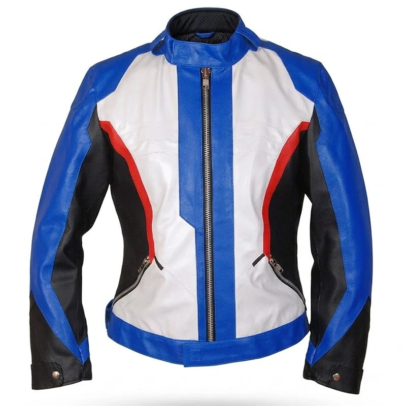 Overwatch Soldier 76 Blue Leather Jacket