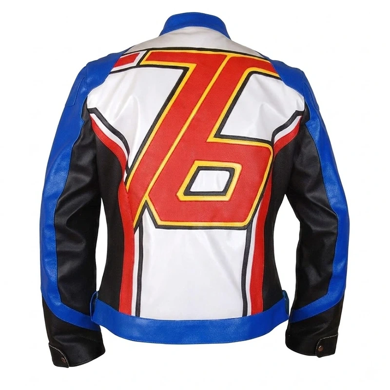 Overwatch Soldier 76 Motorcycle Leather Jacket - Image 2