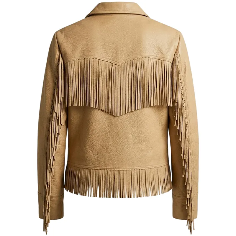 PFW 2026 Maggie Rogers Fringe Leather Jacket - Image 2
