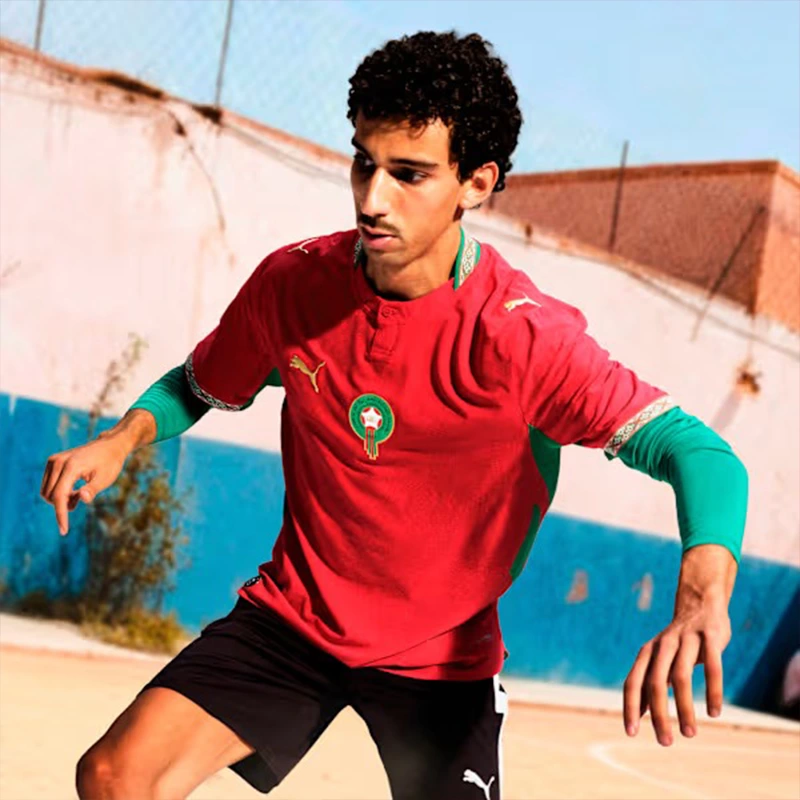 PUMA 2026 Mens Morocco Home Soccer Jersey - Image 8