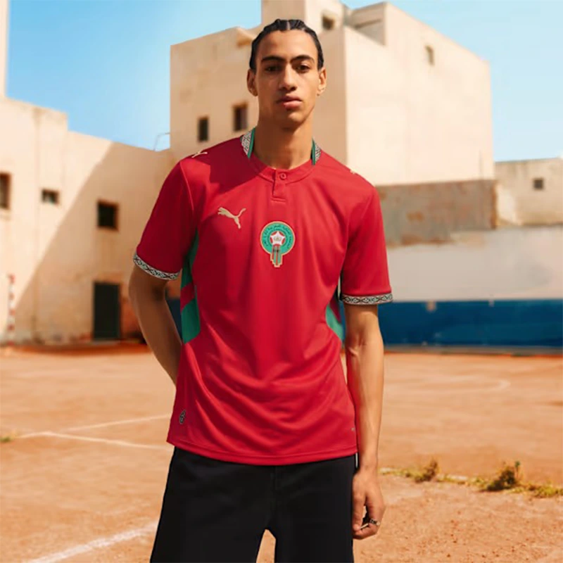 PUMA 2026 Mens Morocco Home Soccer Jersey - Image 3