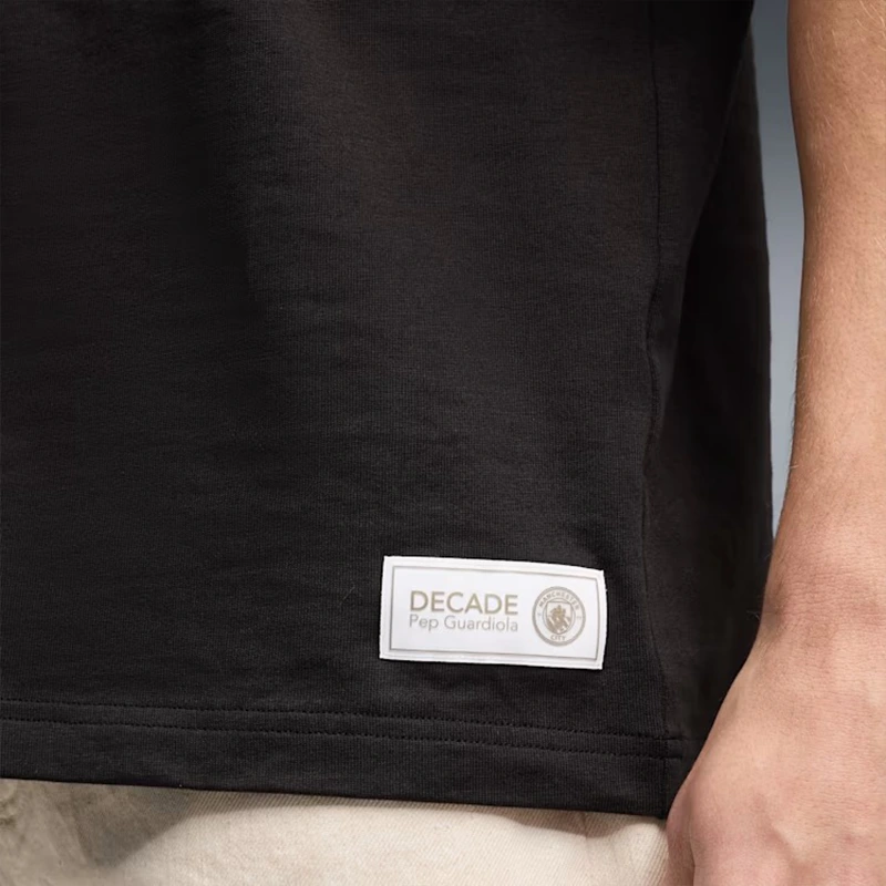 PUMA Manchester City 10th Anniversary Black Tee - Image 7
