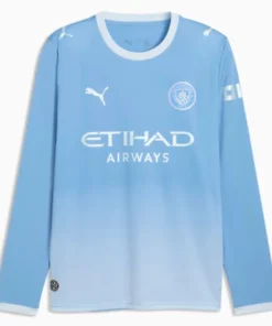 PUMA Manchester City Home Long Sleeve Jersey