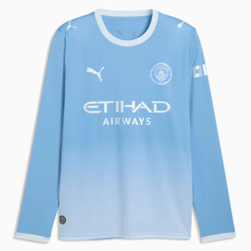 PUMA Manchester City Home Long Sleeve Jersey