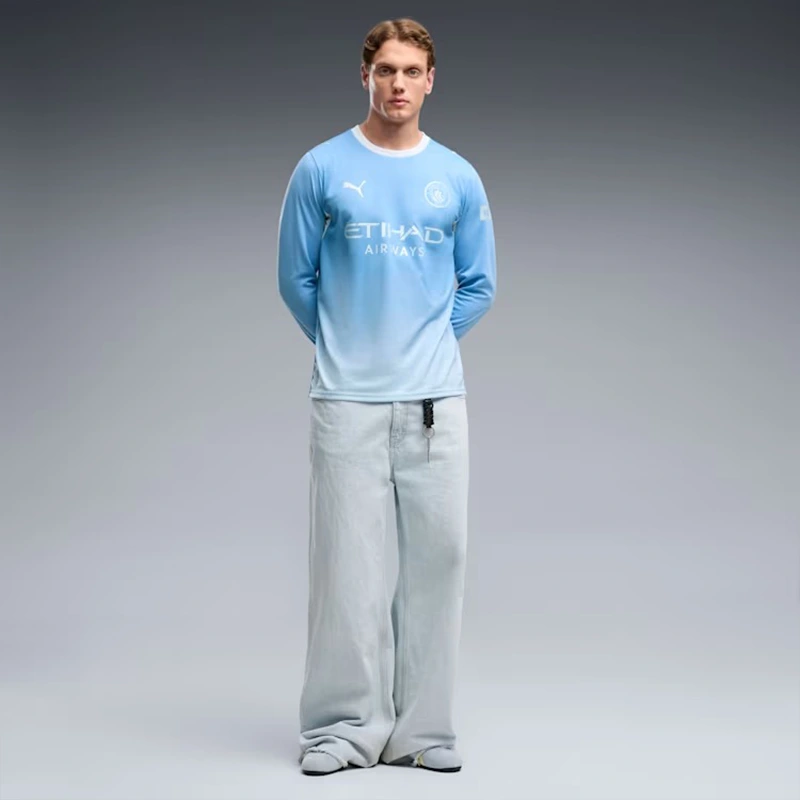 PUMA Manchester City Home Long Sleeve Jersey - Image 5