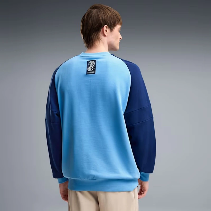 PUMA Manchester City ftblCulture Relaxed Crew Sweatshirt - Image 4