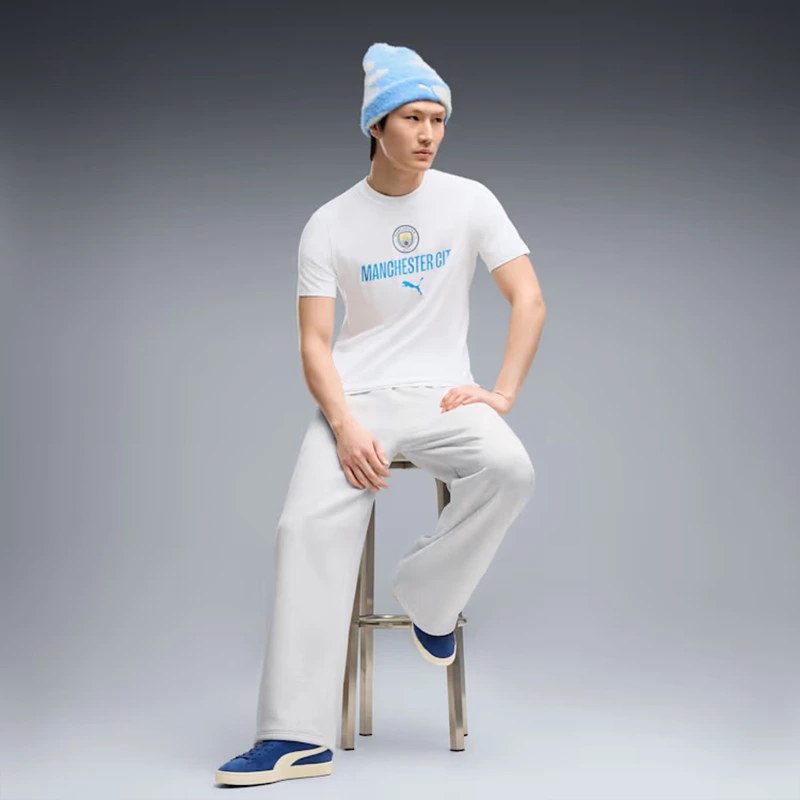 PUMA Manchester City ftblCulture White Tee - Image 5