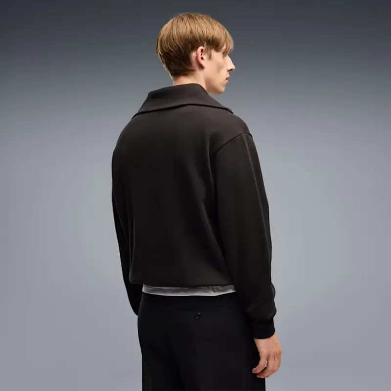 PUMA Scuderia Ferrari Half-Zip Fleece Black Crew Sweatshirt - Image 6