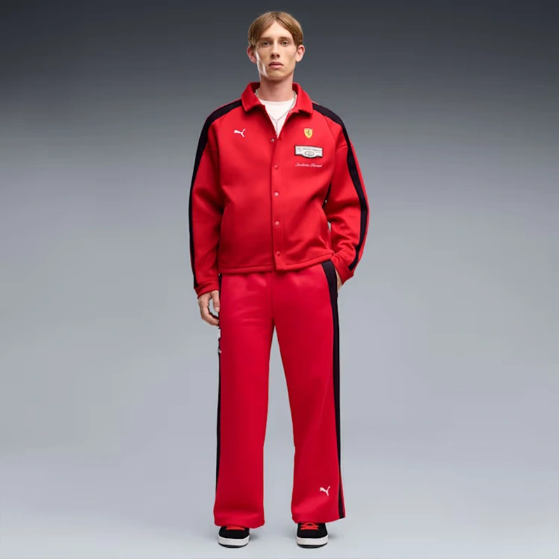 PUMA Scuderia Ferrari Rosso Corsa T7 Track Jacket - Image 5