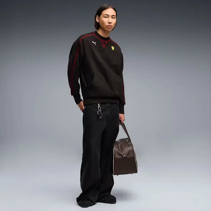 PUMA Scuderia Ferrari T7 Premium Crew Sweatshirt - Image 5