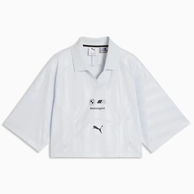 PUMA x BMW M Motorsport Cropped Silver Mist Polo