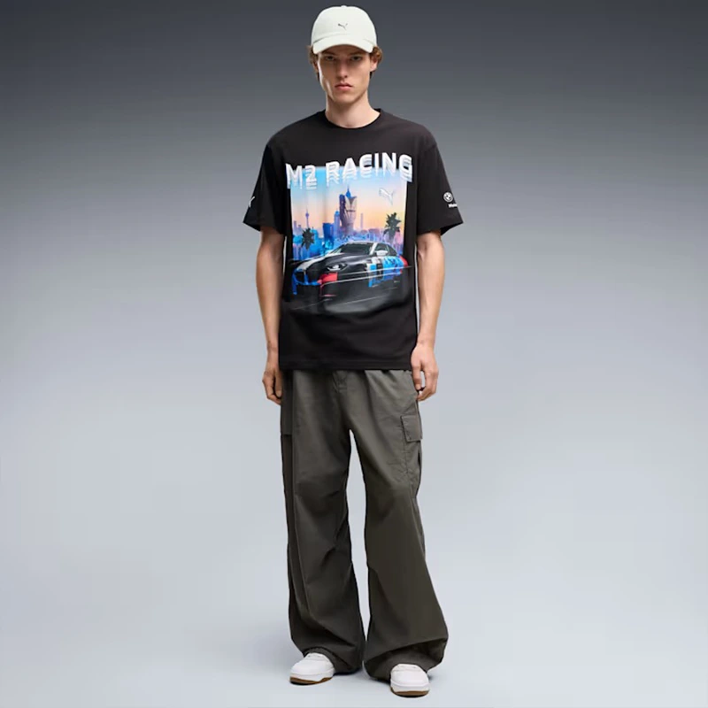 PUMA x BMW M Motorsport Graphic Black Tee - Image 5