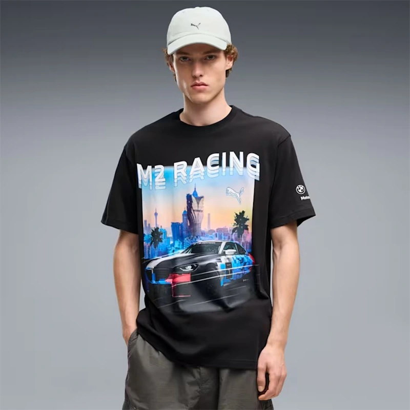 PUMA x BMW M Motorsport Graphic Black Tee - Image 3