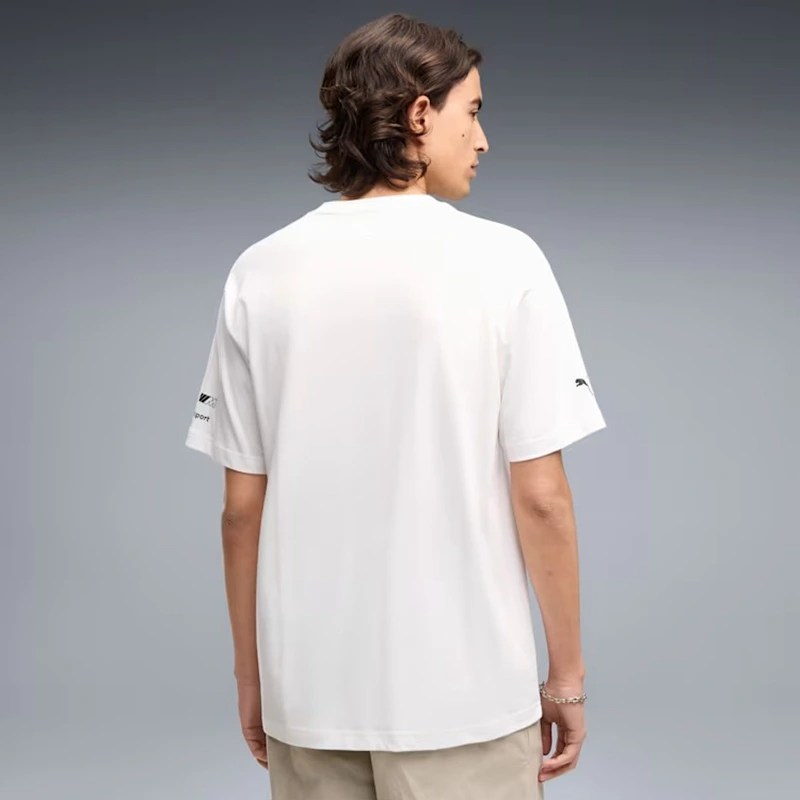 PUMA x BMW M Motorsport Graphic White Tee - Image 4