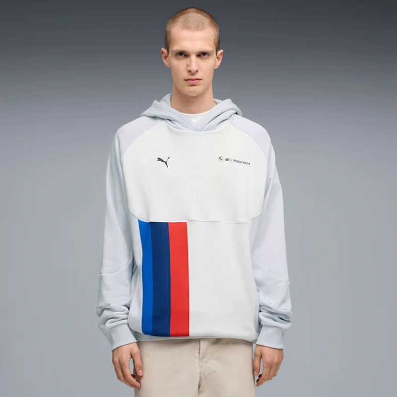 PUMA x BMW M Motorsport PUMATECH-X Silver Mist Hoodie - Image 3