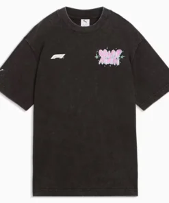 PUMA x F1 Miami Go Wild Graphic Black Tee