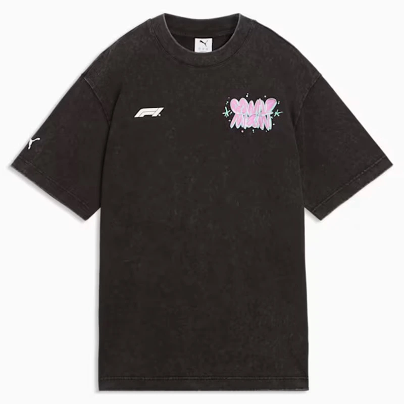 PUMA x F1 Miami Go Wild Graphic Black Tee