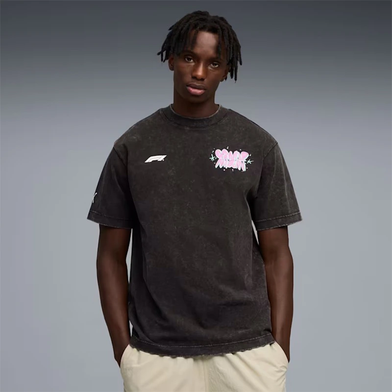 PUMA x F1 Miami Go Wild Graphic Black Tee - Image 3