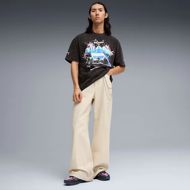 PUMA x F1 Miami Graphic Black Tee - Image 5