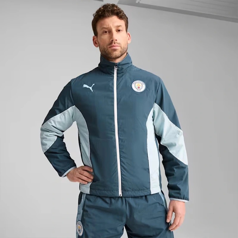 PUMA x KIDSUPER Manchester City Reversible Soccer Windbreaker - Image 4