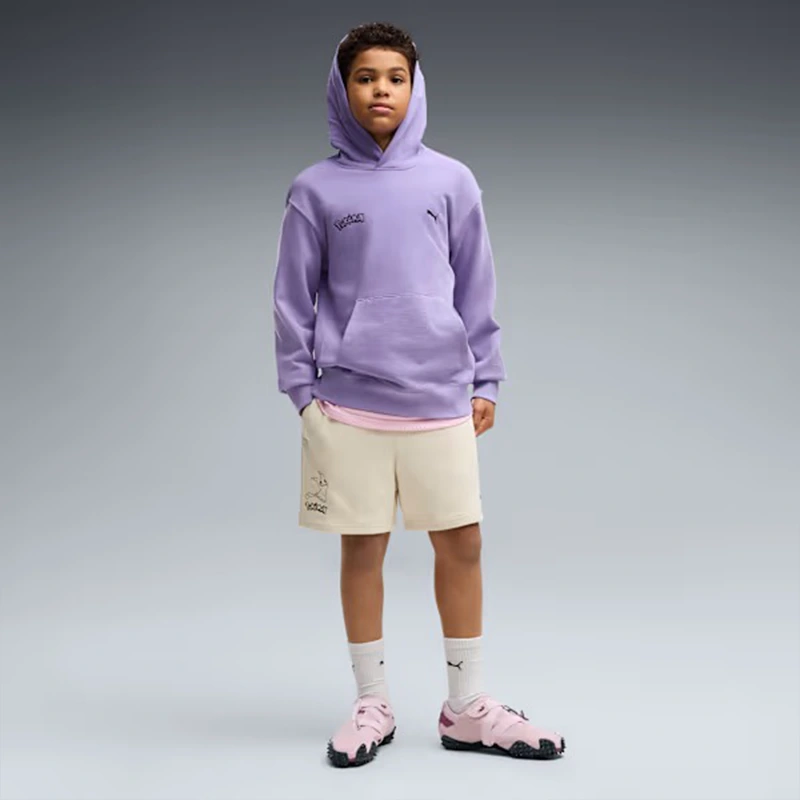 PUMA x Pokemon Espeon Big Kids Relaxed Graphic Hoodie - Image 5