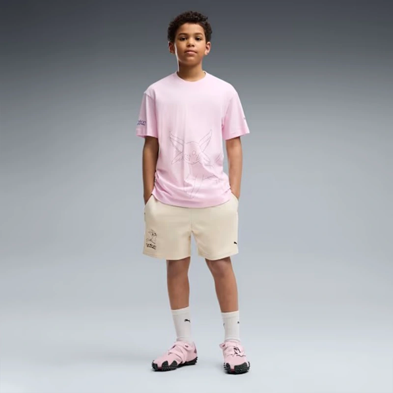 PUMA x Pokemon Espeon Big Kids Relaxed Graphic Tee - Image 5