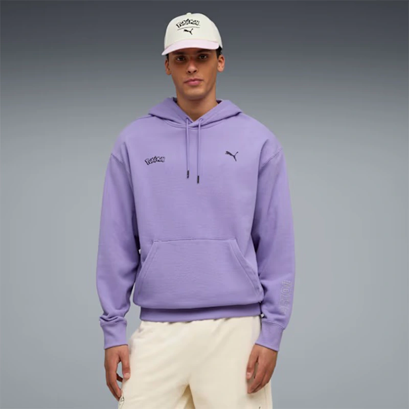 PUMA x Pokemon Espeon Mens Relaxed Graphic Hoodie - Image 3
