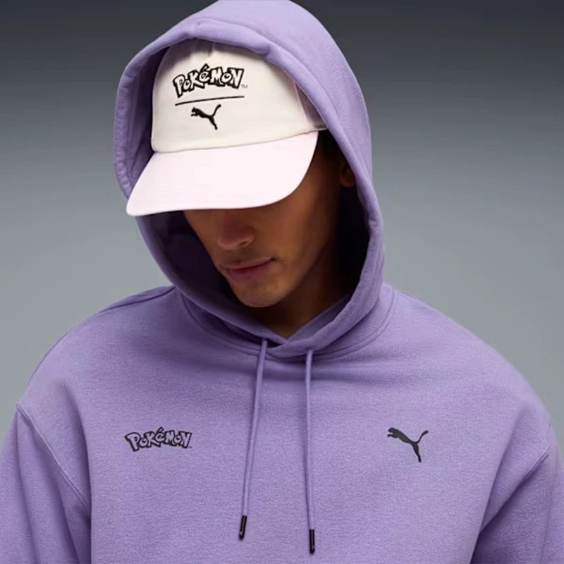 PUMA x Pokemon Espeon Mens Relaxed Graphic Hoodie - Image 6