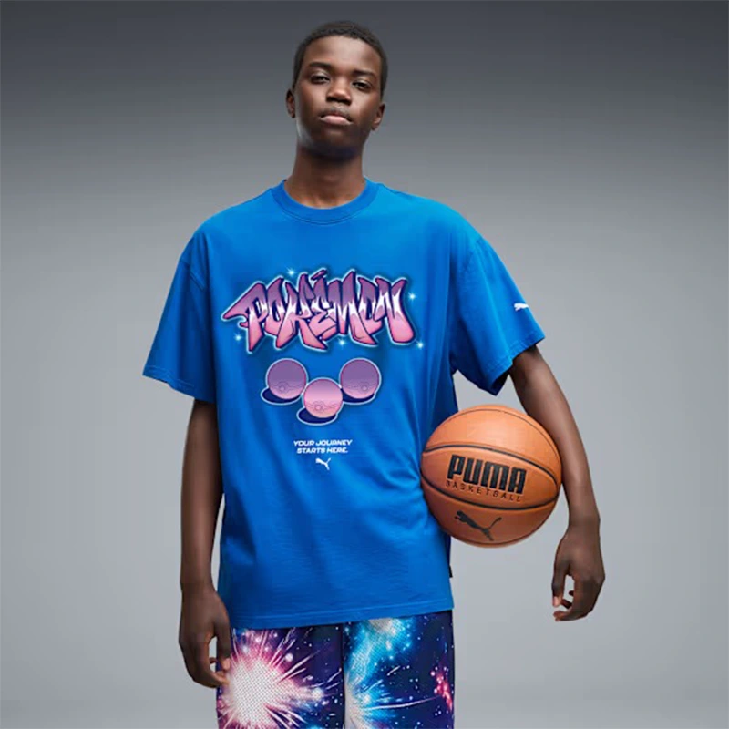 PUMA x Pokemon Mens Oversized Tee - Image 3