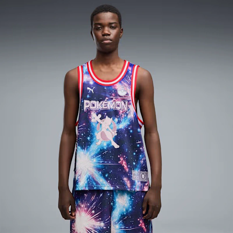 PUMA x Pokemon Mewtwo Mens Basketball Jersey - Image 3