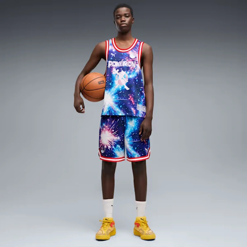 PUMA x Pokemon Mewtwo Mens Basketball Jersey - Image 5