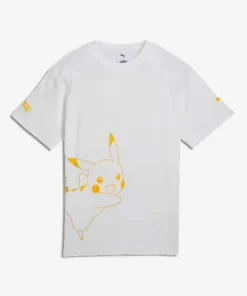 PUMA x Pokemon Pikachu Big Kids Relaxed Graphic Tee