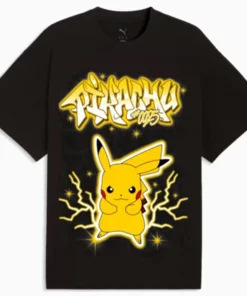 PUMA x Pokemon Pikachu Mens Oversized Tee