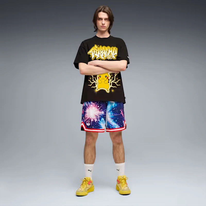 PUMA x Pokemon Pikachu Mens Oversized Tee - Image 5