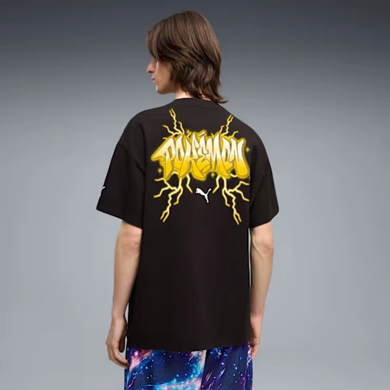 PUMA x Pokemon Pikachu Mens Oversized Tee - Image 4