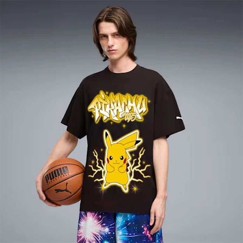 PUMA x Pokemon Pikachu Mens Oversized Tee - Image 3