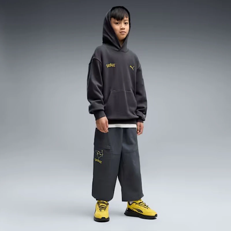 PUMA x Pokemon Umbreon Big Kids Relaxed Graphic Hoodie - Image 5