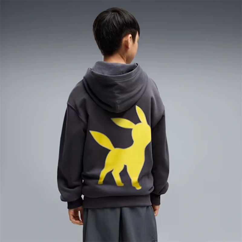 PUMA x Pokemon Umbreon Big Kids Relaxed Graphic Hoodie - Image 4