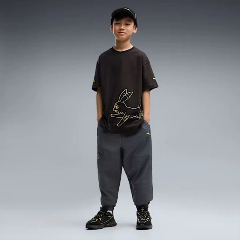 PUMA x Pokemon Umbreon Big Kids Relaxed Graphic Tee - Image 5