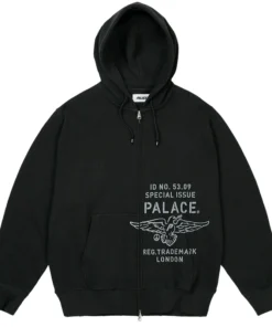 Palace Dove Stamp Waffle Zip Hoodie